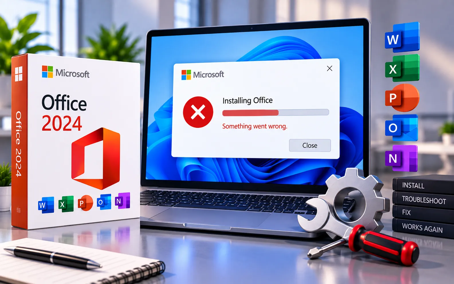 Troubleshooting Microsoft Office 2024 installation issues